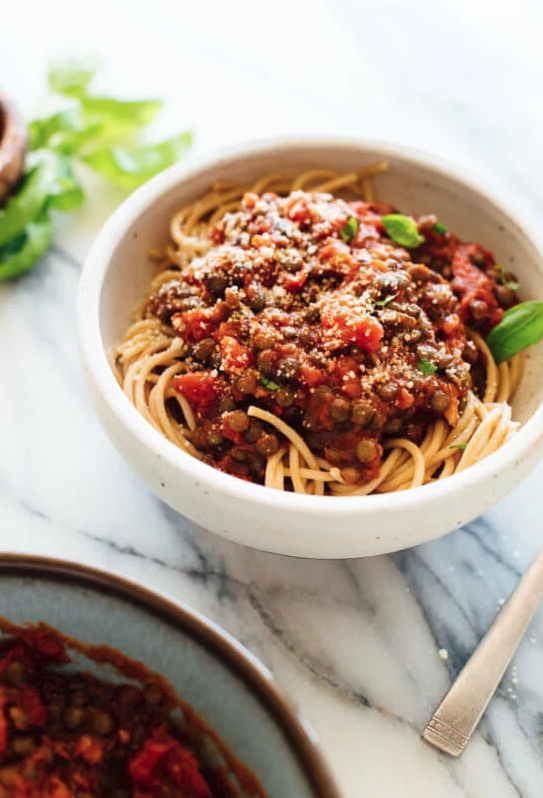 Hearty Spaghetti with Lentil Marinara