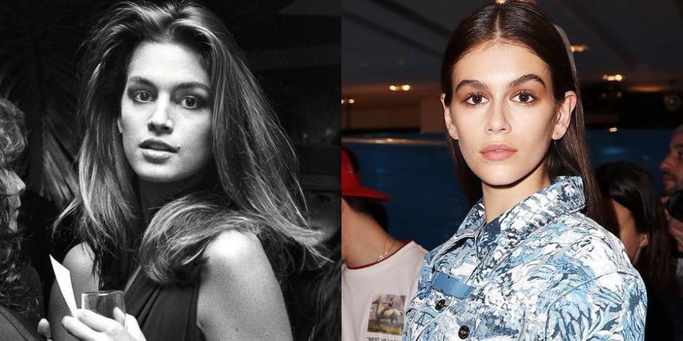 Cindy Crawford and Kaia Gerber in Their Late Teens