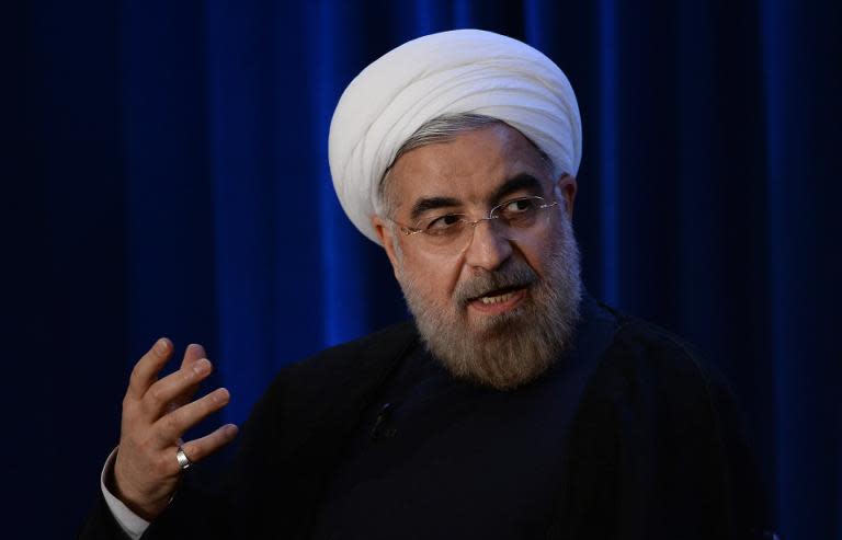 Iranian President Hassan Rouhani at the United Nations in New York, September 26, 2013