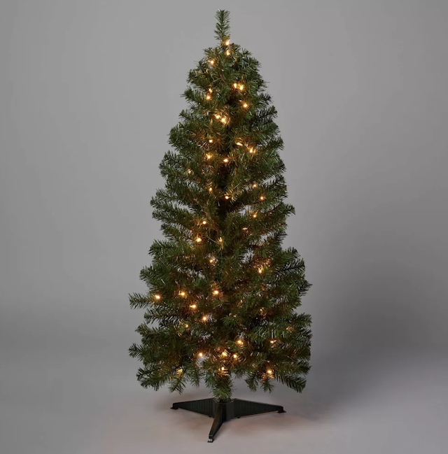 Wondershop 4' Pre-Lit Alberta Artificial Christmas Tree