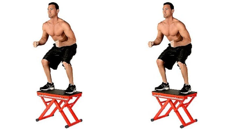 This exercise box makes a great piece of workout equipment.
