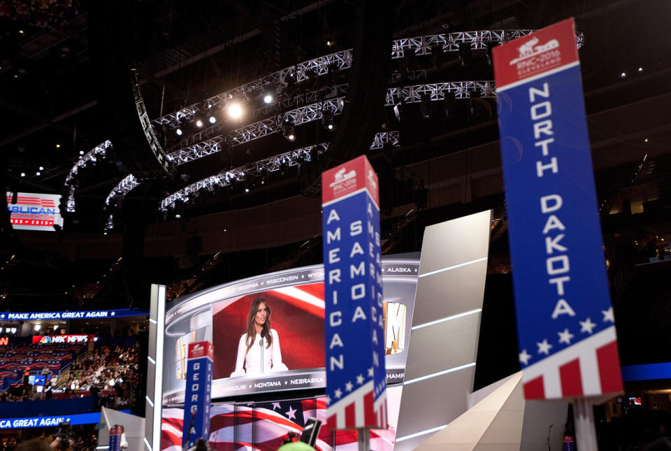 Melania Trump in the convention spotlight