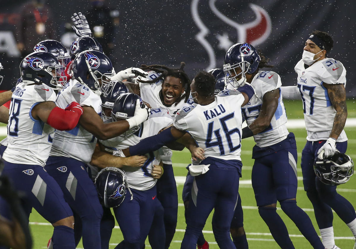 Watch: Titans' Sam Sloman doinks in game-winning FG vs. Texans