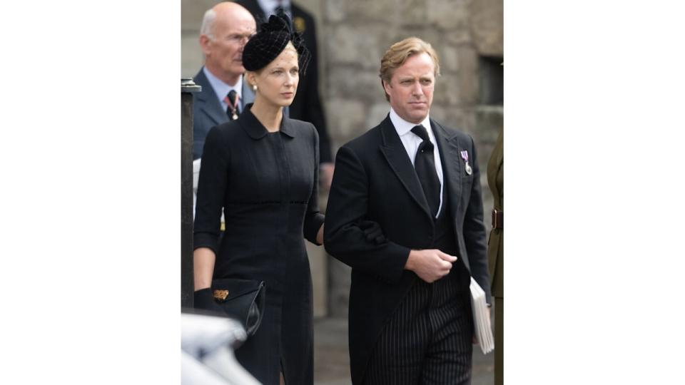 Lady Gabriella Windsor and Thomas Kingston at Queen's funeral