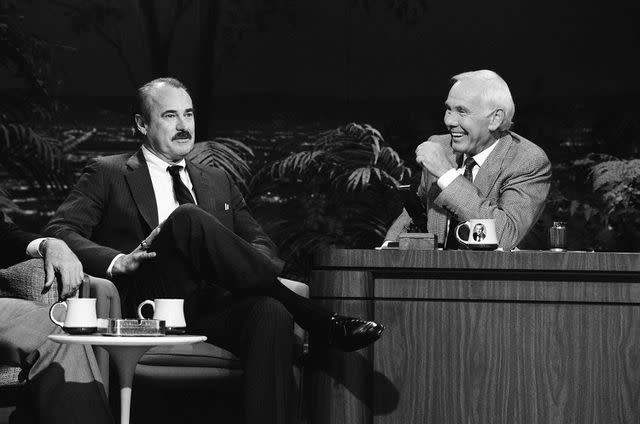 <p>Paul Drinkwater/NBCU Photo Bank/NBCUniversal via Getty </p> Dabney Coleman on 'The Tonight Show Starring Johnny Carson' in 1991.