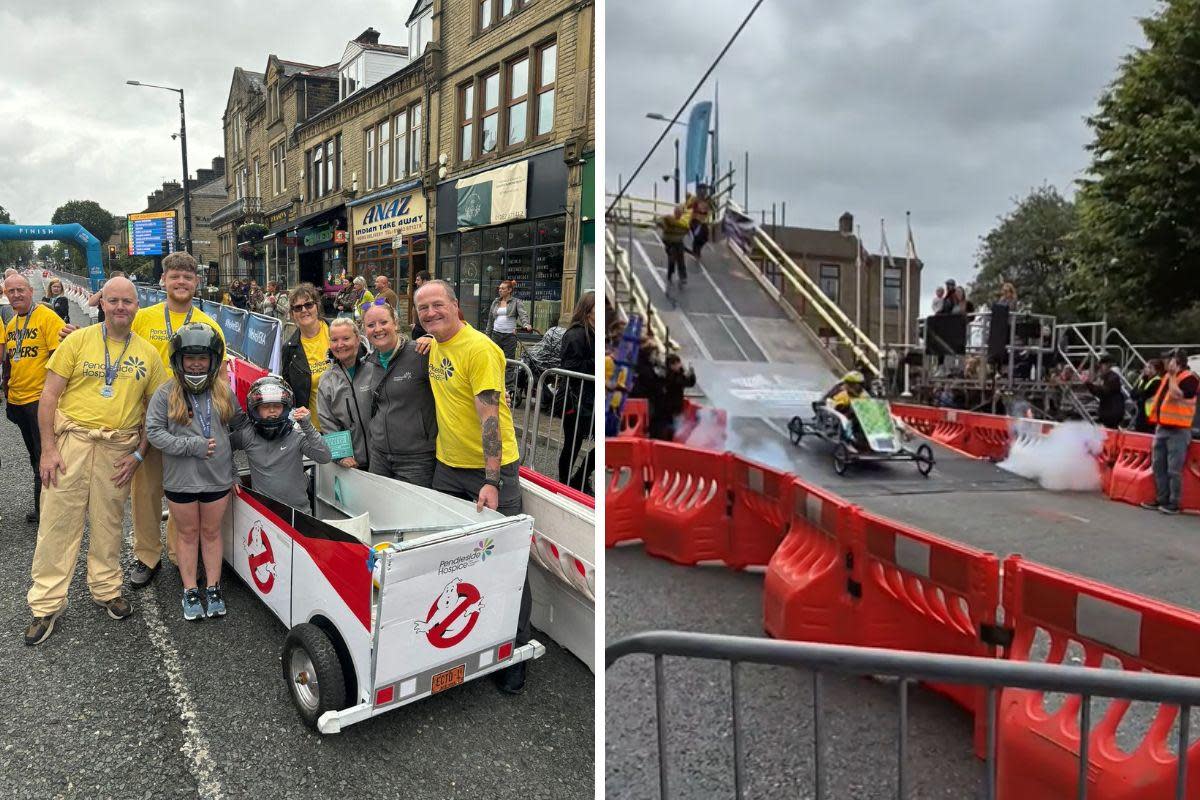 Nelson and Colne College Super Soapbox Challenge <i>(Image: Browns Ladders and Ceilings/Pendleside Hospice)</i>