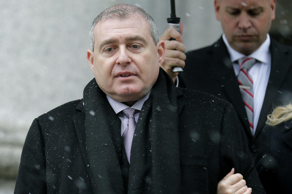 FILE- In this Dec. 2, 2019, file photo, Lev Parnas arrives to court in New York. On Thursday, Sept. 17, 2020, federal prosecutors brought new wire fraud charges against the associate of Rudy Giuliani, who was involved in attempts to get Ukrainian officials to investigate Joe Biden's son. (AP Photo/Seth Wenig, File)