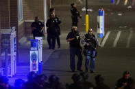 <p>Police enter the store after a shooting in Walmart. Thornton, CO. November 1, 2017 in Thornton, Colo. (Photo: Joe Amon/The Denver Post via Getty Images) </p>