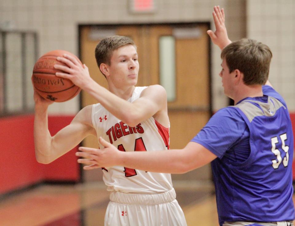 Anson junior guard Lane Dollar had six steals Tuesday against Hamlin.