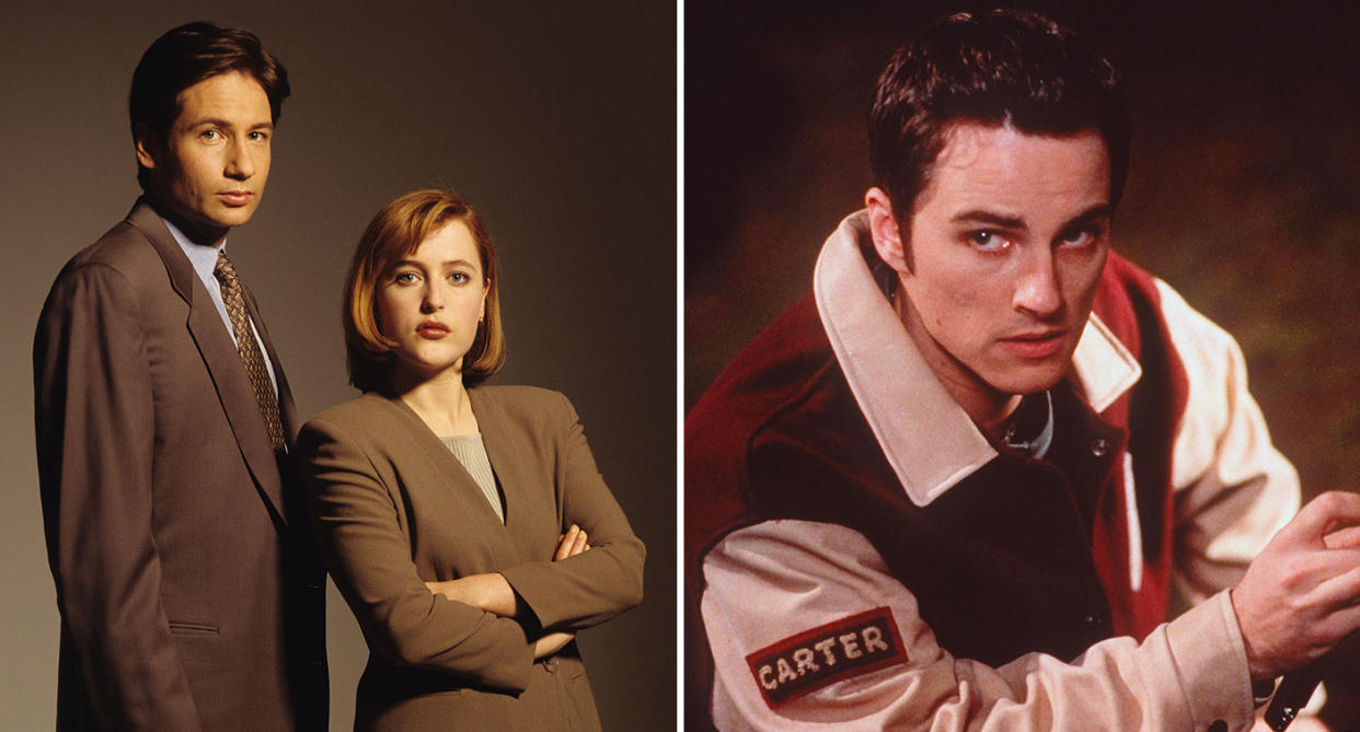 A composite image showing stills from (l) The X-Files and (r) Final Destination. (Getty Image)