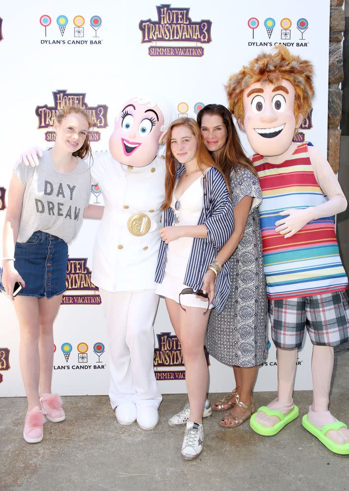 Brooke Shields with her daughters Grier (left) and Rowan Henchy. | Sonia Moskowitz/Getty