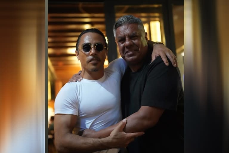 Chiqui Tapia cenó en uno de los restaurantes de Salt Bae