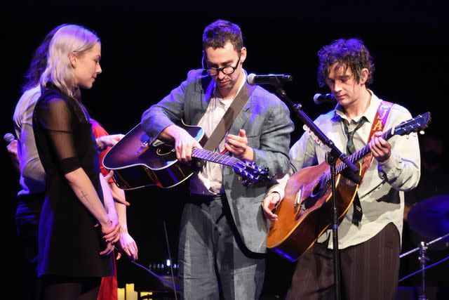 Taylor Hill/Getty Phoebe Bridgers, Jack Antonoff and Matty Healy