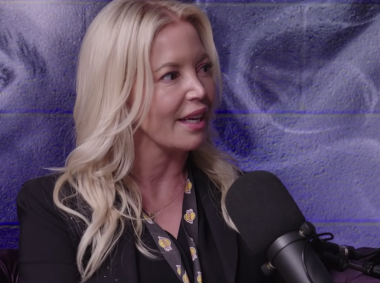 Jeanie Buss speaks in an interview with the All the Smoke podcast.