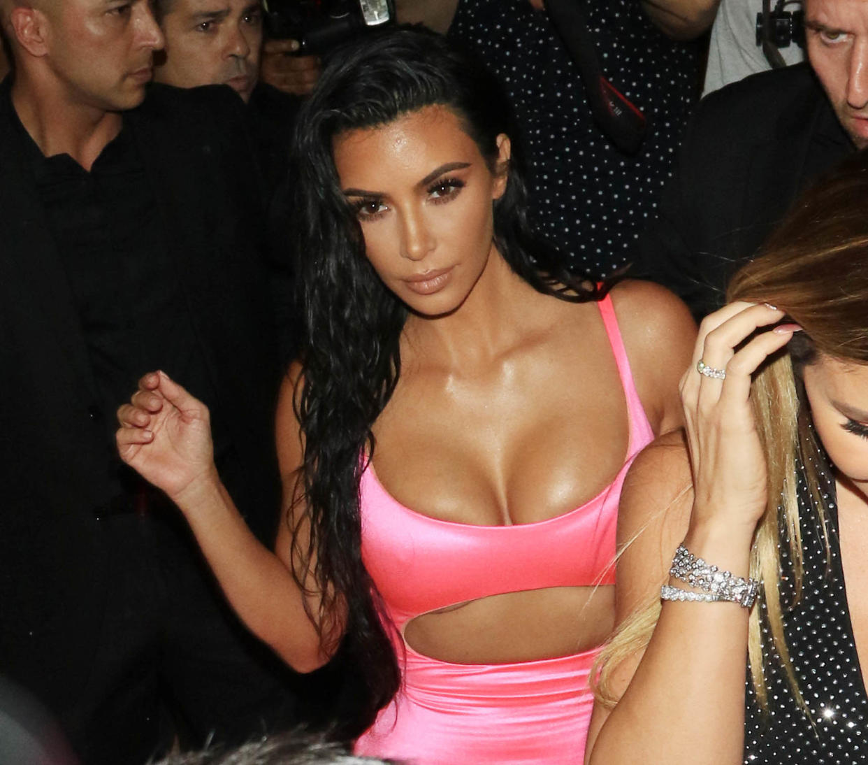 Kim Kardashian out in Hollywood on Aug. 9. (Photo: Hollywood to You/Star Max/GC Images)