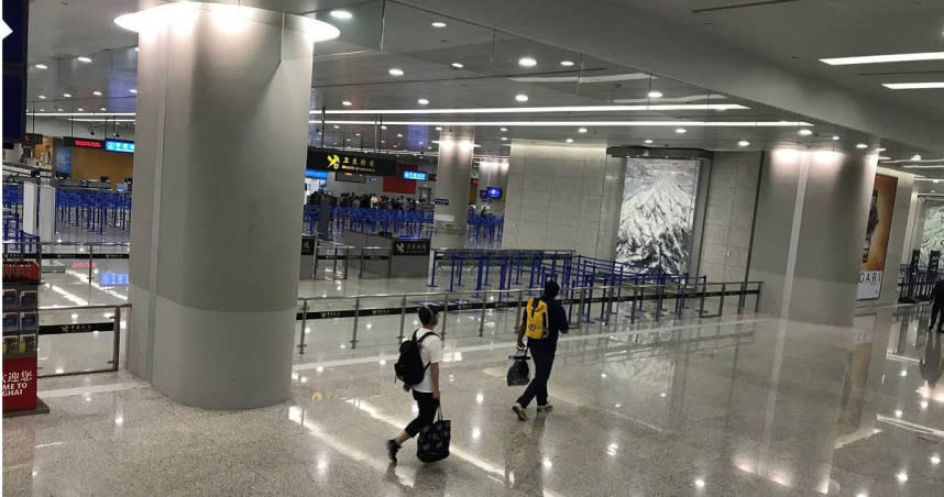上海浦東機場。（圖／翻攝自推特）