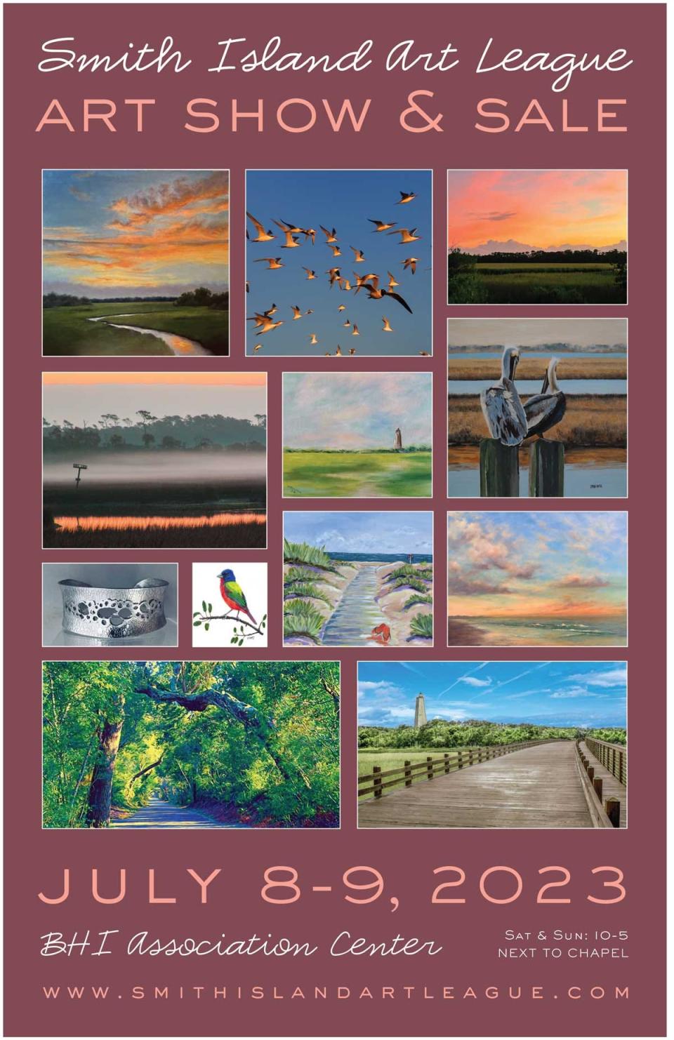 Smith Island Art League will hold its art show and sale July 8-9 in Bald Head Island.