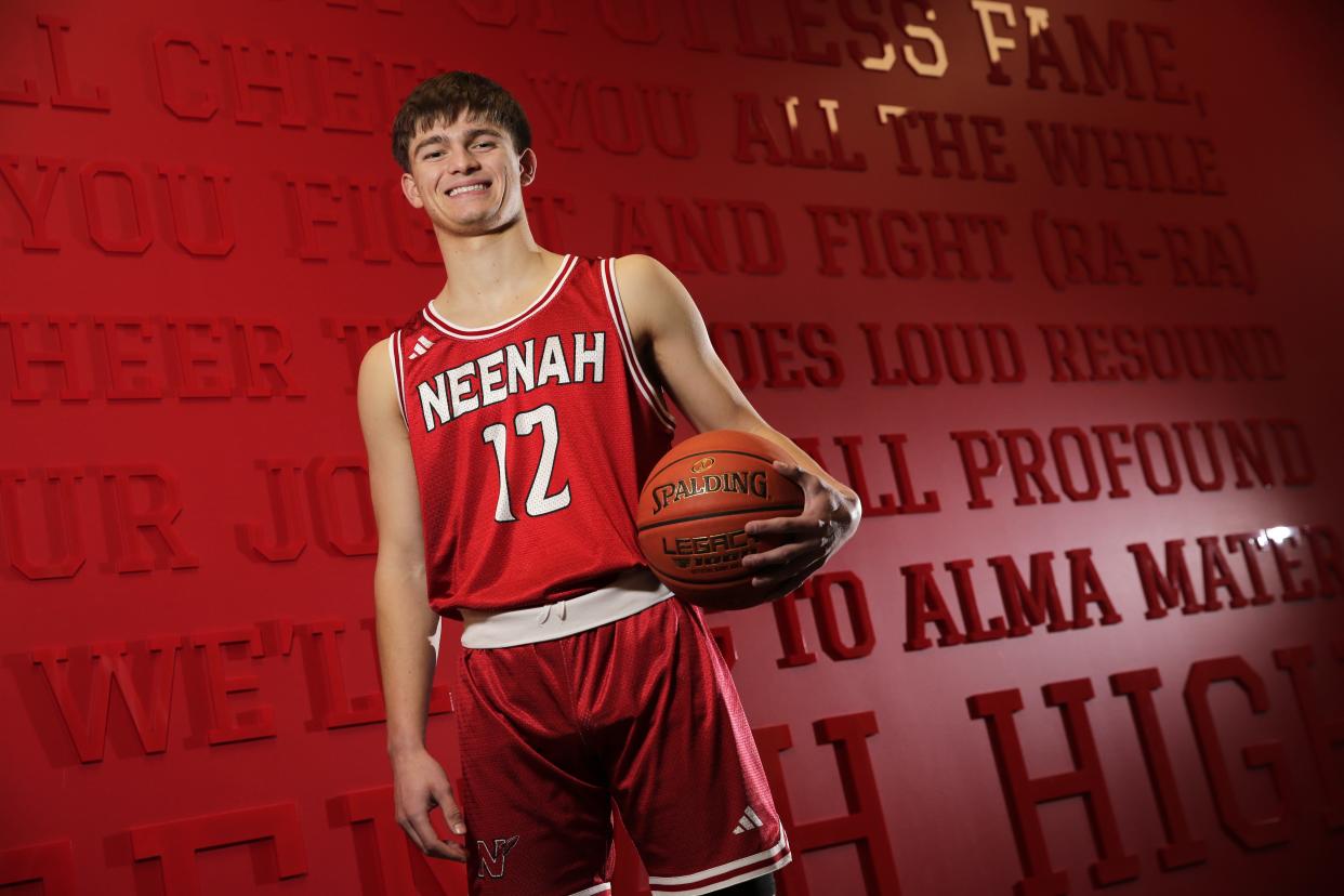 Brady Corso of Neenah is The Post-Crescent boys basketball player of the year for the 2023-24 season.