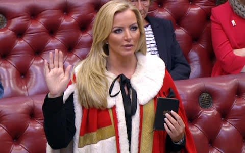 Baroness Mone being admitted to the House of Lords - Credit: PA/PA