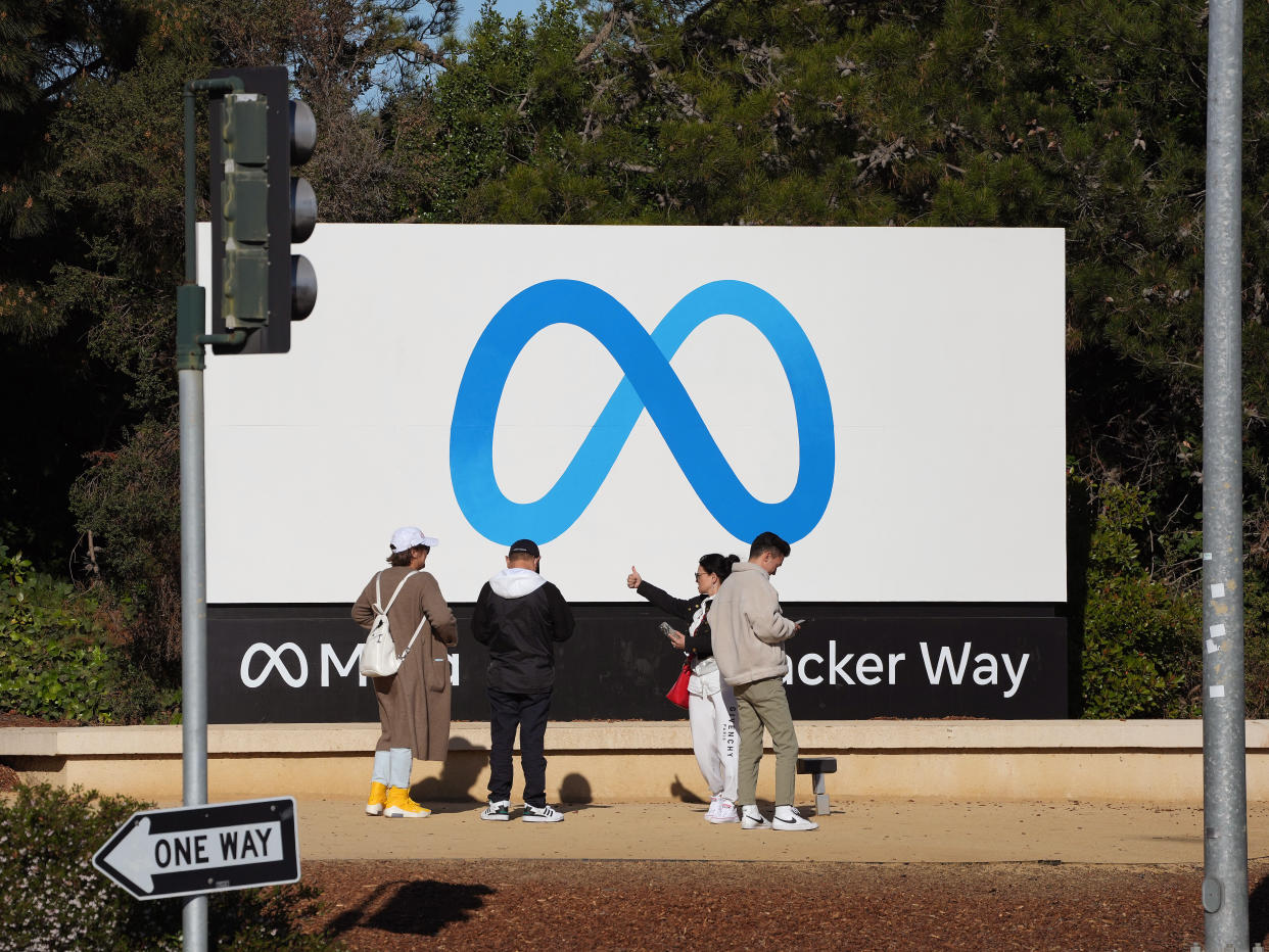 La sede de Meta, la empresa matriz de Facebook, en Menlo Park, California, el 16 de febrero de 2022. (Jim Wilson/The New York Times).