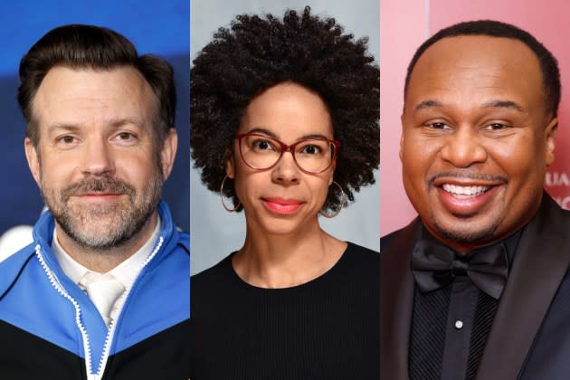 Jason Sudeikis, Dr. Ayana Elizabeth Johnson, Roy Wood Jr. - Credit: Frazer Harrison/Getty Images; Marcus Branch; Frazer Harrison/WireImage