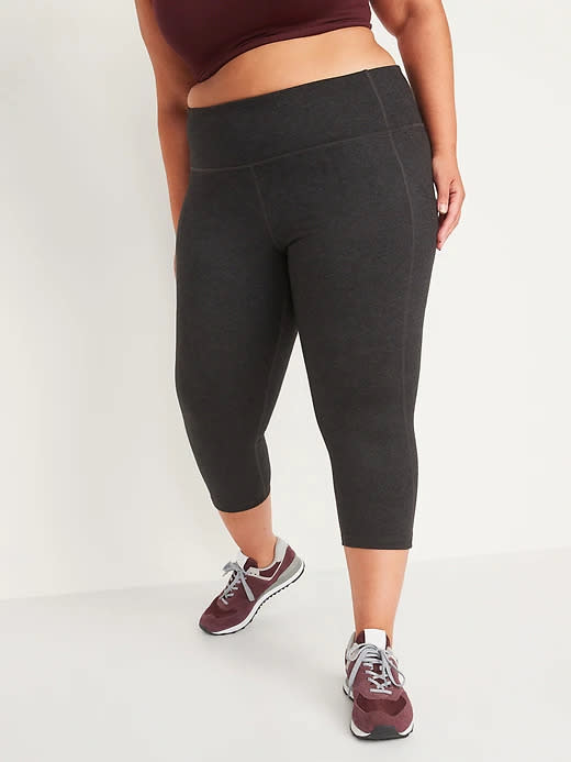 High-Waisted CozeCore Side-Pocket Crop Leggings. Image via Old Navy.