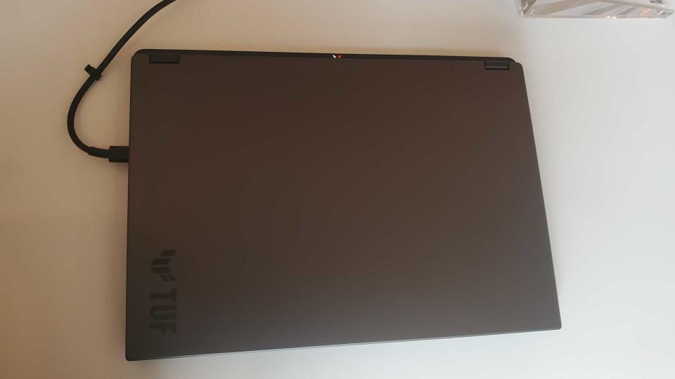 black gaming laptop