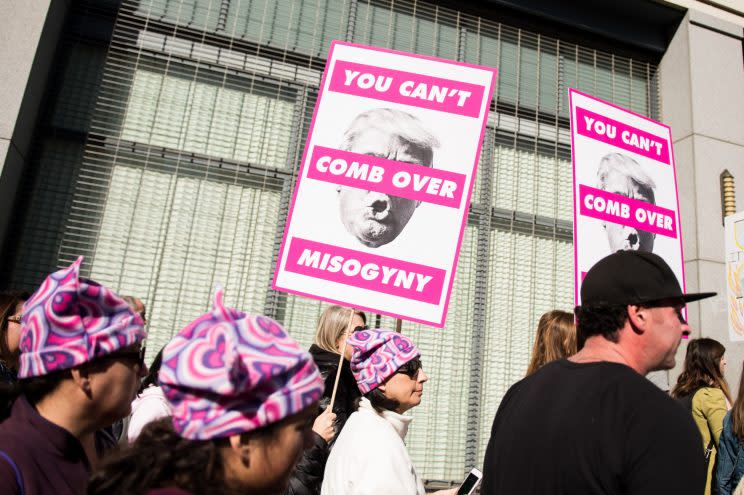 Women protested their rights all over the world on Saturday [Photo: Getty]