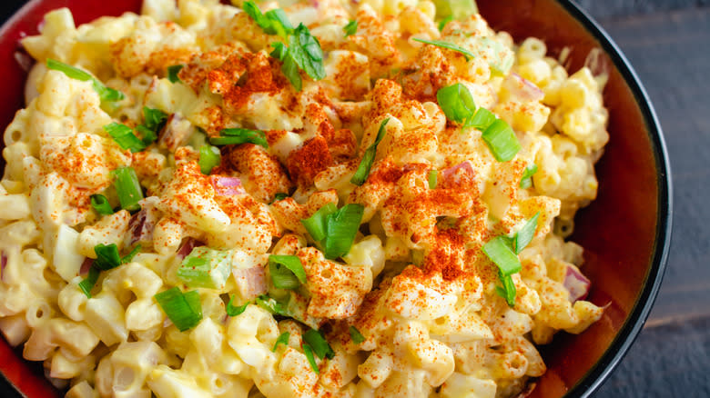 deviled egg macaroni salad