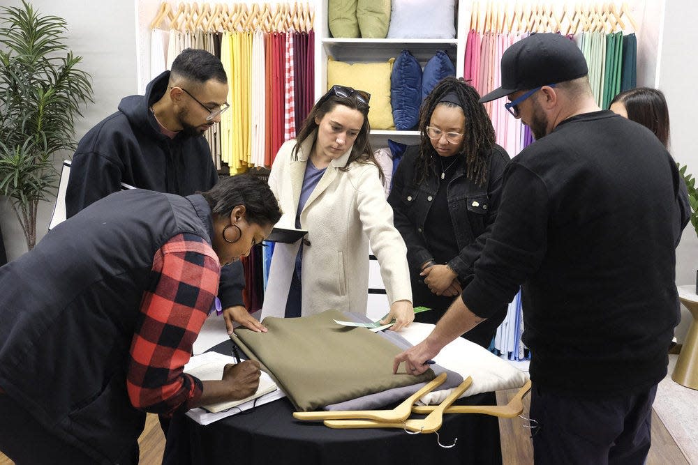Team Channel visited Muskego's All Star Rentals to select table linens and a color palette for their pop-up restaurant at Milwaukee's Discovery World on the Restaurant Wars episode of "Top Chef: Wisconsin."