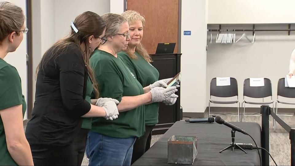 The Greene County Records Center and Archives opens a time capsule from 1915.