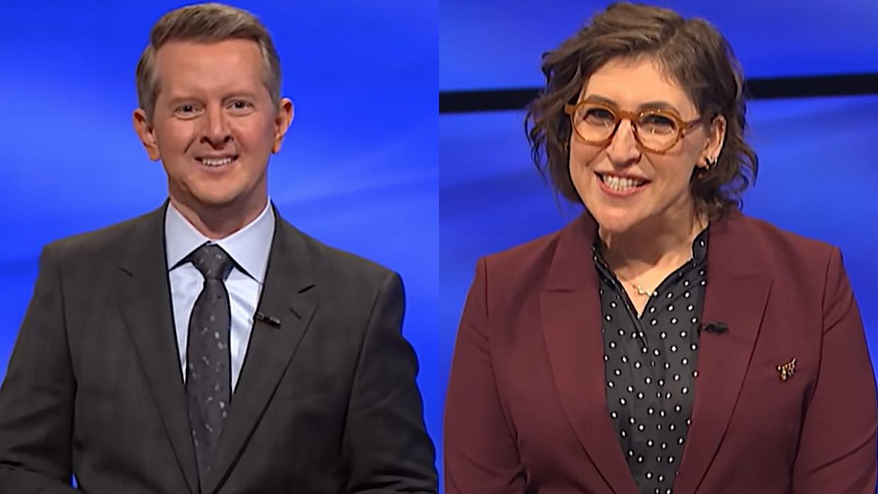  Ken Jennings and Mayim Bialik 