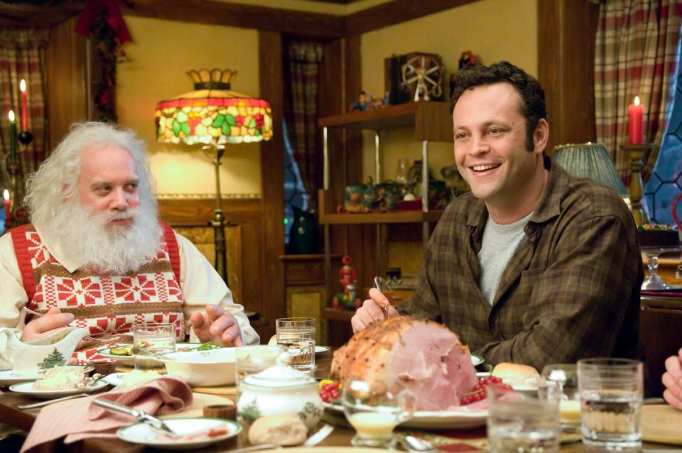 <p>The lesser known Claus, Fred (Vince Vaughn) is nothing like his saintly brother Nicholas (Paul Giamatti). When Fred's criminal ways catch up with him, Nicholas invites him to the North Pole to get on the straight and narrow, but it initially causes a big headache for everyone involved.<br></p><p><a class="link " href="https://www.amazon.com/dp/B001M55MEQ?tag=syn-yahoo-20&ascsubtag=%5Bartid%7C10070.g.58%5Bsrc%7Cyahoo-us" rel="nofollow noopener" target="_blank" data-ylk="slk:Shop Now;elm:context_link;itc:0;sec:content-canvas">Shop Now</a></p>