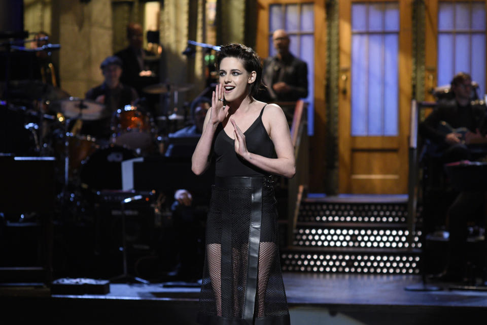 Kristen Stewart hosting "SNL"