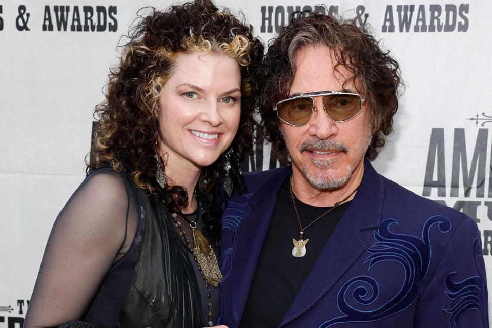 <p>Jason Kempin/Getty Images </p> Aimee and John Oates in September 2023