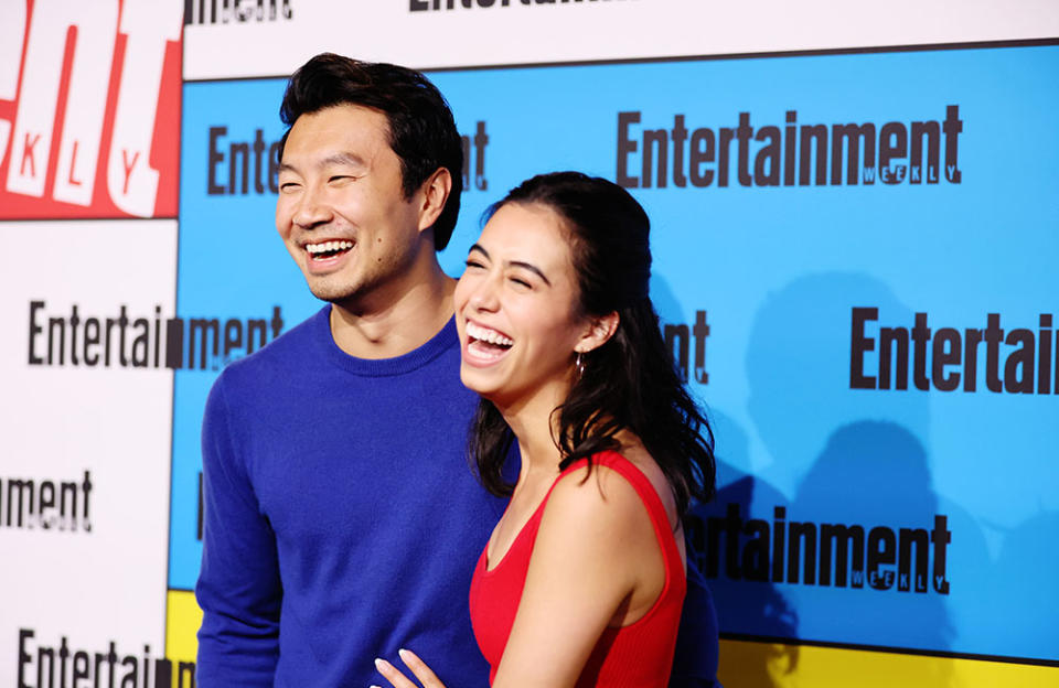 Simu Liu and Jade Bender attend Entertainment Weekly’s Annual Comic-Con Bash at Float at Hard Rock Hotel San Diego - Credit: Amy Sussman/Getty Images