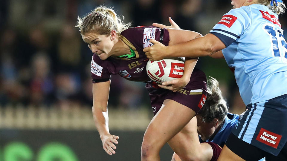 Meg Ward has played for Queensland, Australia and the Broncos. Pic: Getty