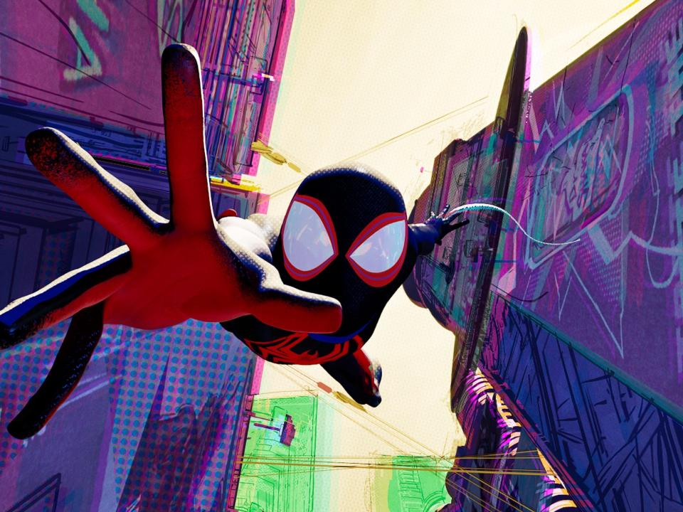 Miles Morales/Spider-Man (voiced by Shameik Moore) in "Spider-Man: Across the Spider-Verse."