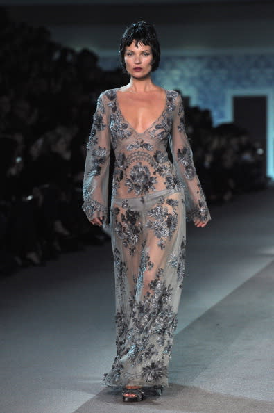 Kate Moss para LV en la Paris Fashion Week