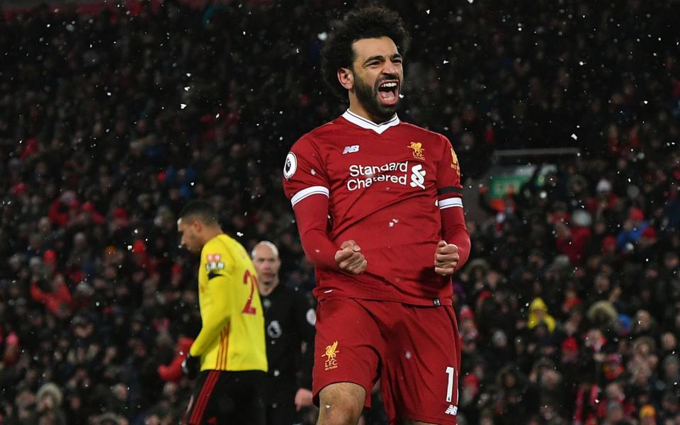 Mohamed Salah scored four goals in a sensational performance on Saturday - PA