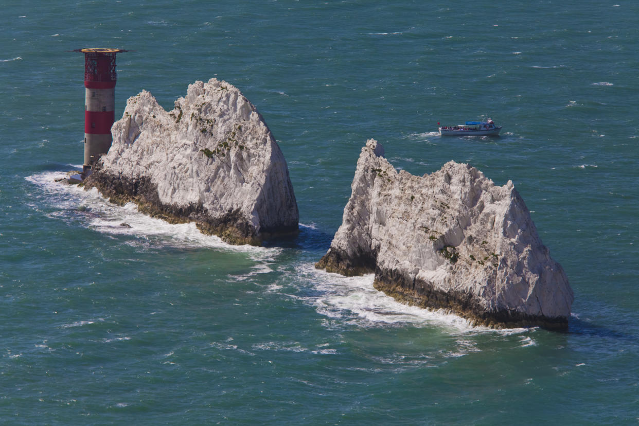 People described the picturesque Needles in the Isle of Wight as being a tourist trap. (Getty)