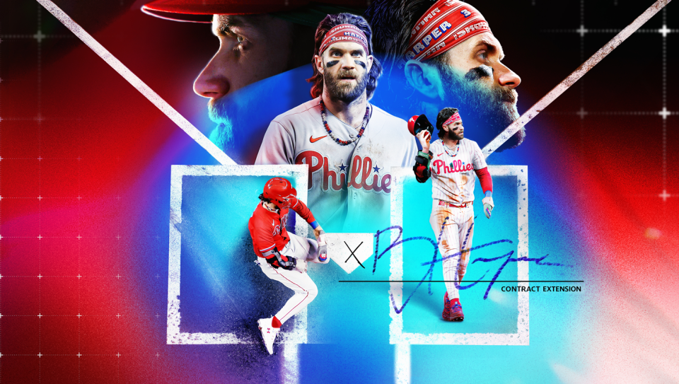 Bryce Harper wants to finish his career as a Phillie. (Taylar Sievert/Yahoo Sports)