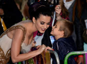 LONDON, ENGLAND - JULY 03: Katy Perry attends the European Premiere of 'Katy Perry Part Of Me' at Empire Leicester Square on July 3, 2012 in London, England. (Photo by Ian Gavan/Getty Images)