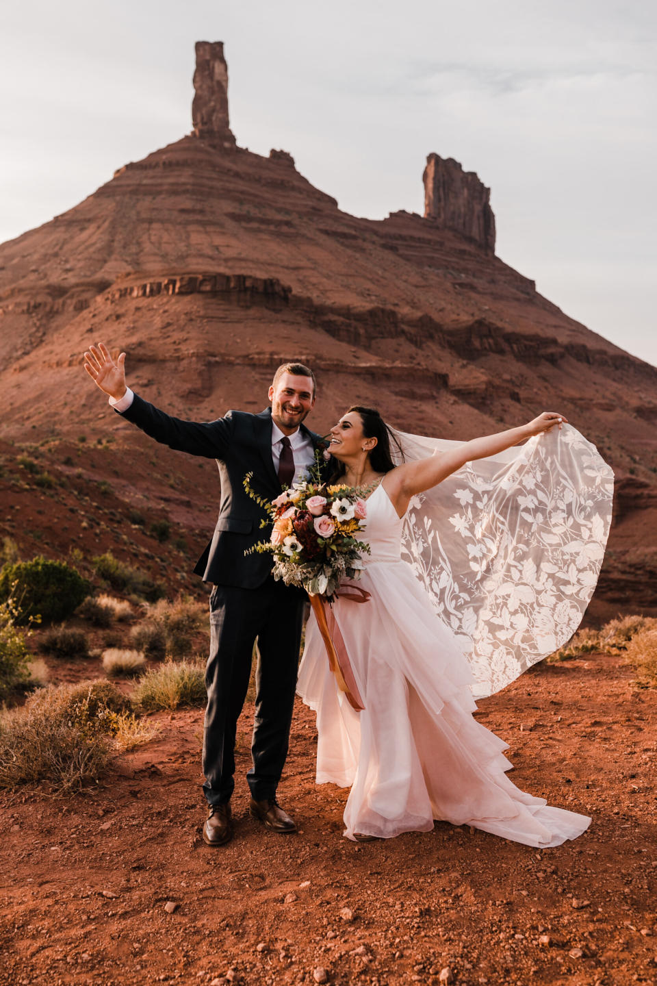 The two eloped in Moab, Utah, with just a few family members present. (Photo: <a href="https://thehearnes.com/" target="_blank">The Hearnes </a>)