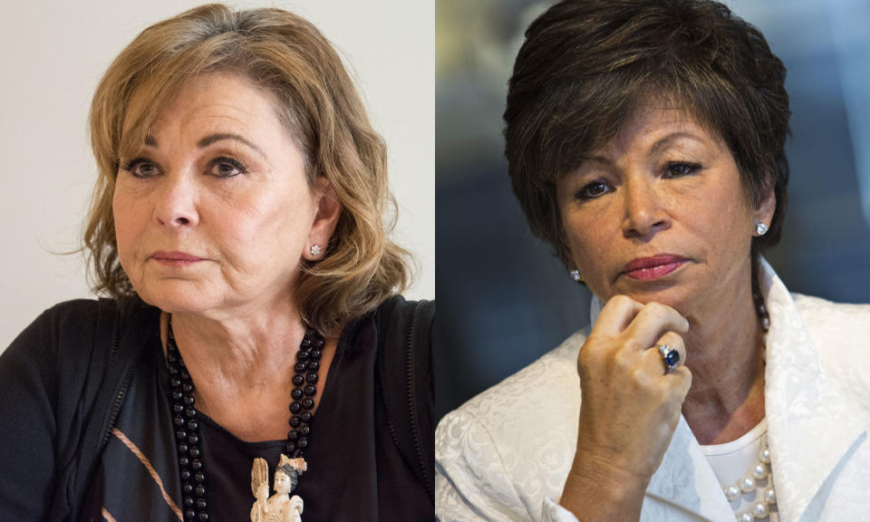 Roseanne Barr, Valerie Jarrett (Photo: Getty Images)