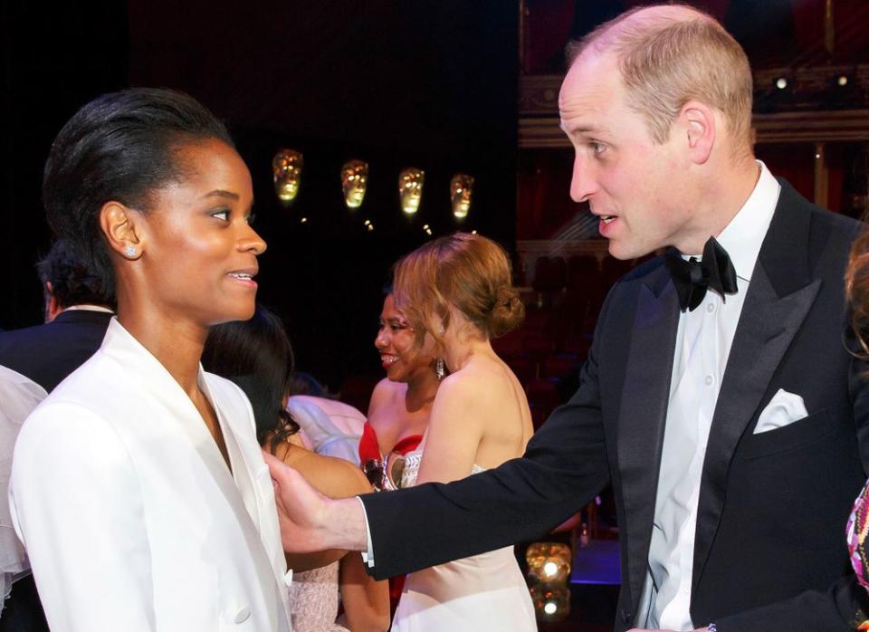 Letitia Wright and Prince William