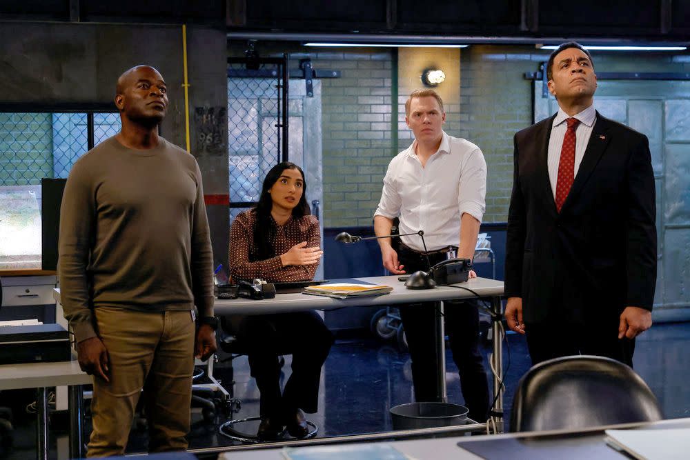 hisham tawfiq, anya banerjee, diego klattenhoff, harry lennix, the blacklist, season 10