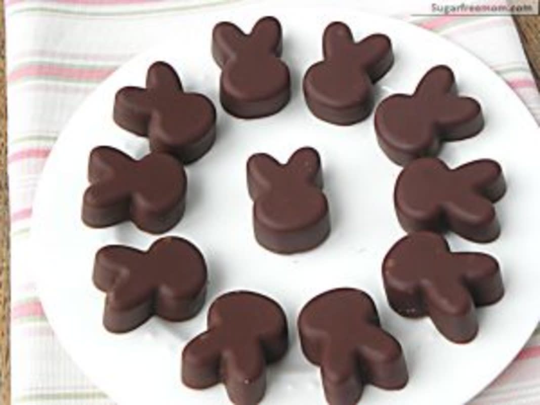 <p>Sugar Free Mom</p><p>Make these delicious no-sugar-added Chocolate Coconut Butter Bunnies with only five ingredients, in less than 10 minutes (plus 30 minutes of refrigeration time to harden)!</p><p><a href="https://www.sugarfreemom.com/recipes/no-bake-chocolate-coconut-butter-bunnies-no-sugar-added-dairy-gluten-free/" rel="nofollow noopener" target="_blank" data-ylk="slk:Get the recipe!;elm:context_link;itc:0;sec:content-canvas" class="link rapid-noclick-resp">Get the recipe!</a></p>