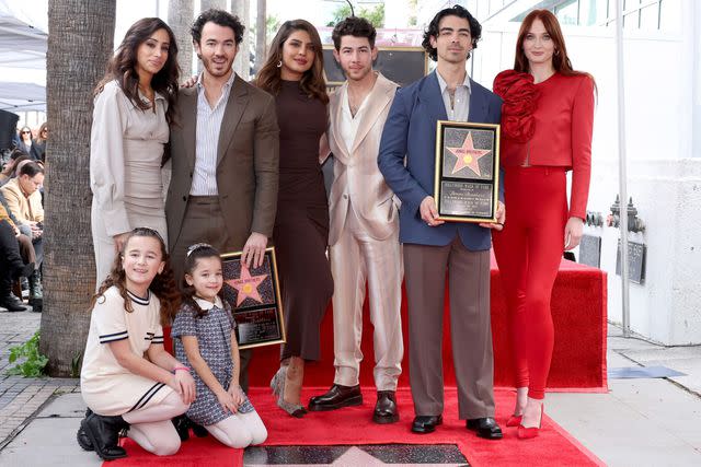 Amy Sussman/Getty Jonas Brothers at the Hollywood Walk of Fame in 2023