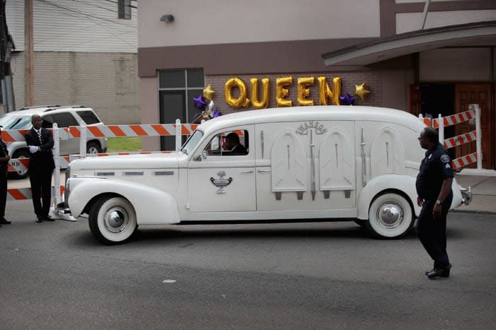El coche fúnebre de Aretha Franklin